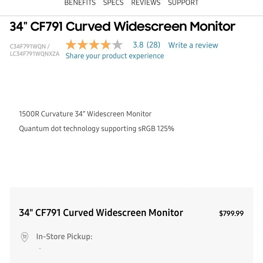 Curved UltraWide Monitor
